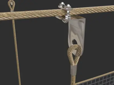 Suspension Bridge 3D model