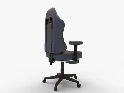 GTRACING Gaming Chair with Footrest 3D model