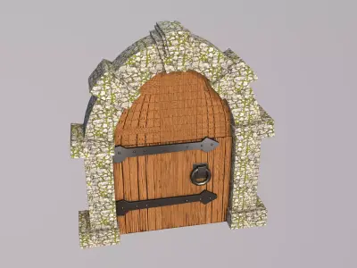Medieval Door 3D model