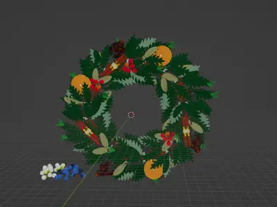 Wikibricks3D - 10340 Wreath 3D print model