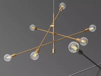 West Elm Mobile Chandelier Large 3D model