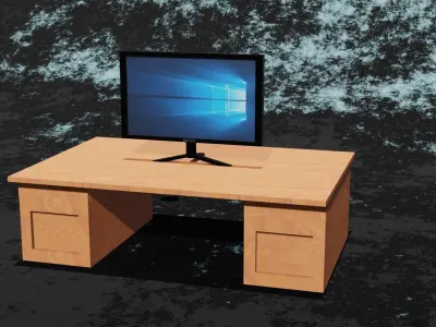 office desk  monitor  Texture