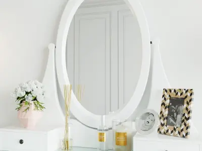 Dressing table with decor 3D model