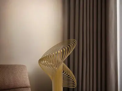 Table Lamp 3D print model 5