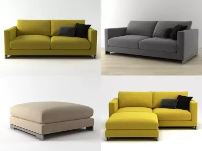 Reversi sofa system 3D model