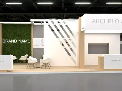 3d booth exhibition 3D model