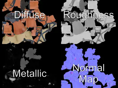 Explorer Adventurer Rigged and Animated Character Model Low-poly 3D model