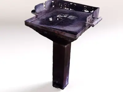 Old Barbecue Grill Free 3D model