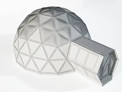 Geodome House 3D model