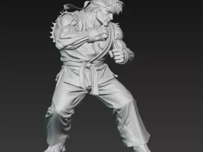 Ken From Street Fighter 3D print model