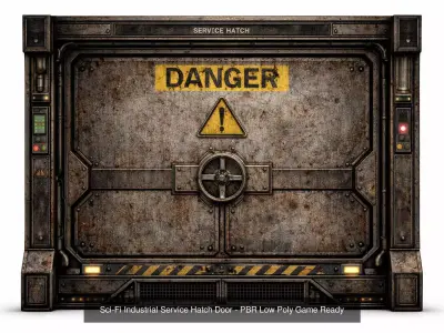 Doors - Structural Elements Pack - 5 prop - PBR Game Ready