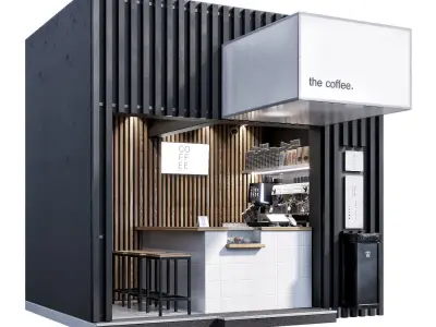 Street coffee 3D model