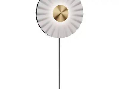 Floor designer lamp Reine by Roche Bobois white 3D model