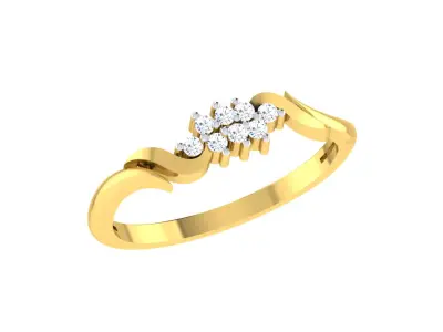 Solitaire Engagement Wedding Band Ring 3D print model purchase