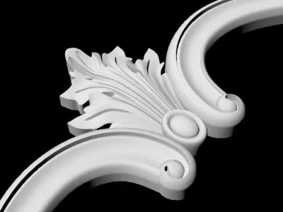 carved mirror 3D model