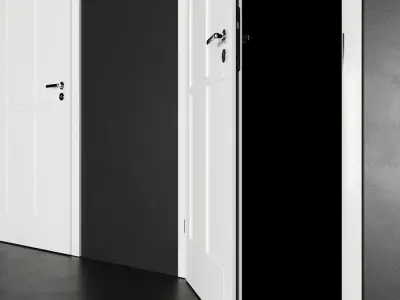 PS Modern Door Series 2 Low-poly 3D model