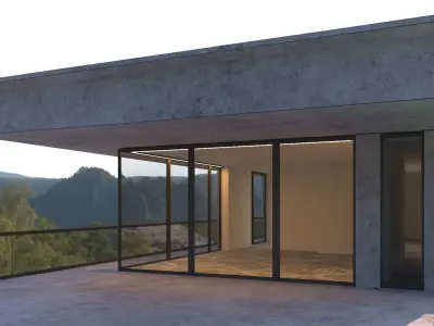 vila house 02 Low-poly 3D model