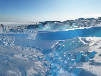 Deep Freeze Mine Multipurpose 3D Terrain Model 3D model