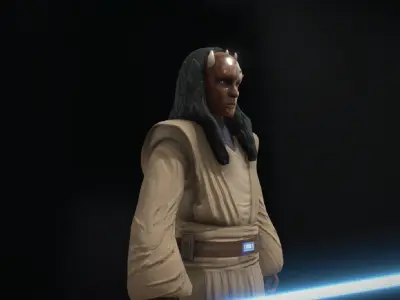 Star Wars Jedi - Agen Kolar Low-poly 3D model