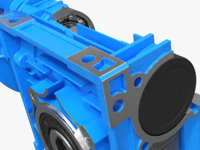  NMRV 040 Worm Gear Reducer in Cross Section 