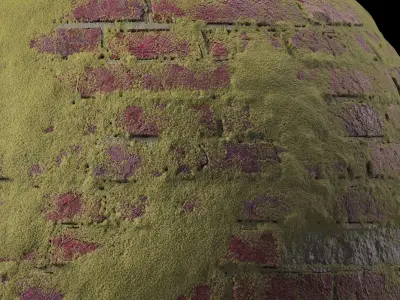 Bricks Materials 35- Brick walls - Pbr 4k Seamless Low-poly 3D model