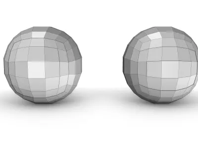 Polygonal Digital Eyes Low-poly 3D model