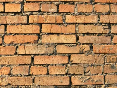 Brick wall 06 - scanned PBR material Texture