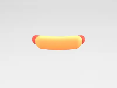 Hotdog v1 002 Low-poly 3D model