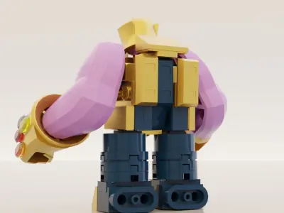 Lego Thanos mini pack 3D model