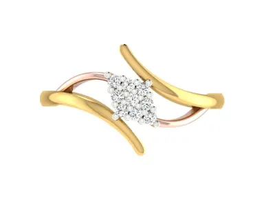 Women Ring  Render 3dm STL OBJ FBX Details 3D print model 20