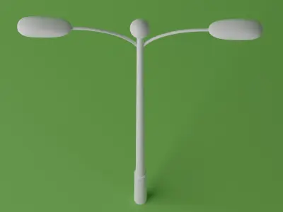 Street Light Low-poly 3D model