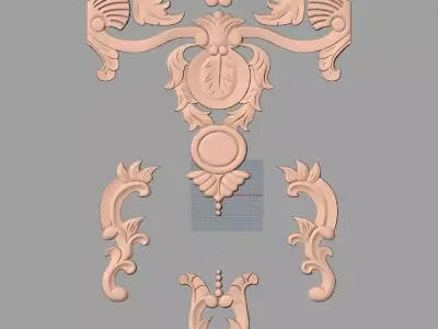 CNC 3D relief design STL format file used for artcam aspire E739 3D model