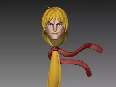 Ken Street Fighter - Headsculpt  Jada Toys Sh Figuarts 3D print model