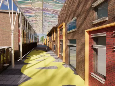 Modern City Block -A35 3D model