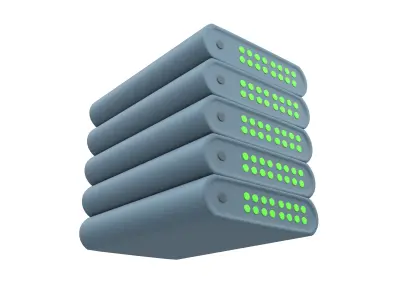 Power Storage Machine Icon v1 003 Low-poly 3D model