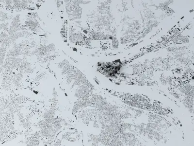 Pittsburgh Streets and Buildings 3D model