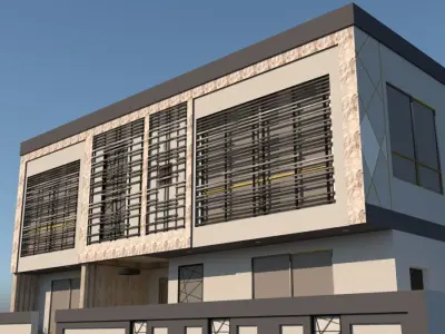 Modern Residential House Design Project A92 DWG SketchUp 3D model