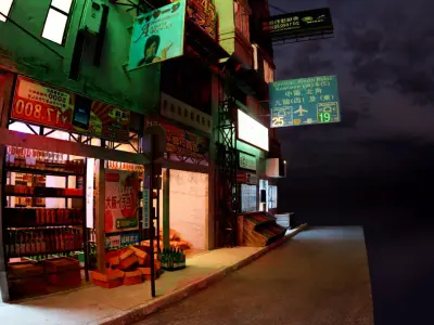 Tokio street 3 3D model