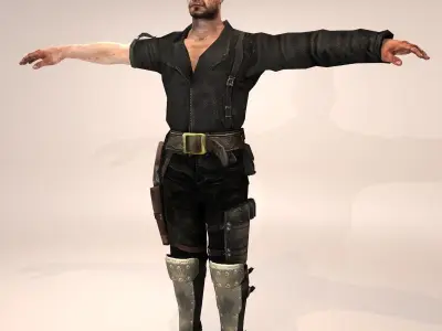 Mad Freddie Low-poly 3D model