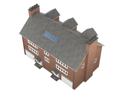 British House Design 09 Low-poly 3D model