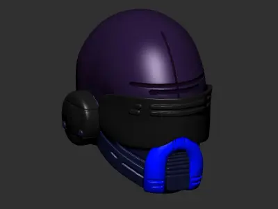 helmet high poly sculpt 3d printable  3D model
