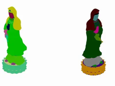 Religion - Statues - Guanyin 3D model