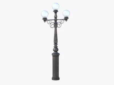 Street Lamp Low-poly 3D model