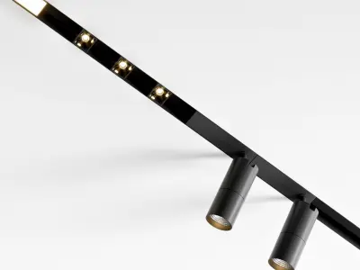 Donolux set three led lights 3D model