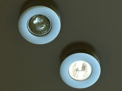 Halogen Lamp 02 High detail 3D model