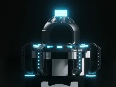 Sci-fi- Animated Medikit 3D model