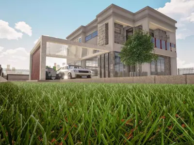 4 Bedroomed Bungalow 3D model