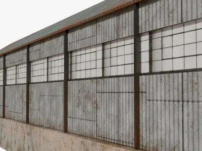 Warehouse 4 Low-poly 3D model purchase
