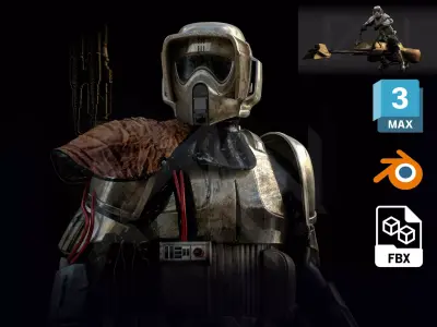 Star Wars Scout Trooper Commander 3D model