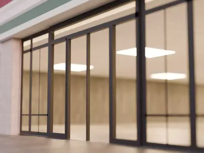 Supermercado Supermarket 3D  Low-poly 3D model